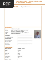 Download Application Letter  Resume Summary Form PThankook Tire Indonesia by Nazz Muhammedd Nadjmuddin SN92203515 doc pdf