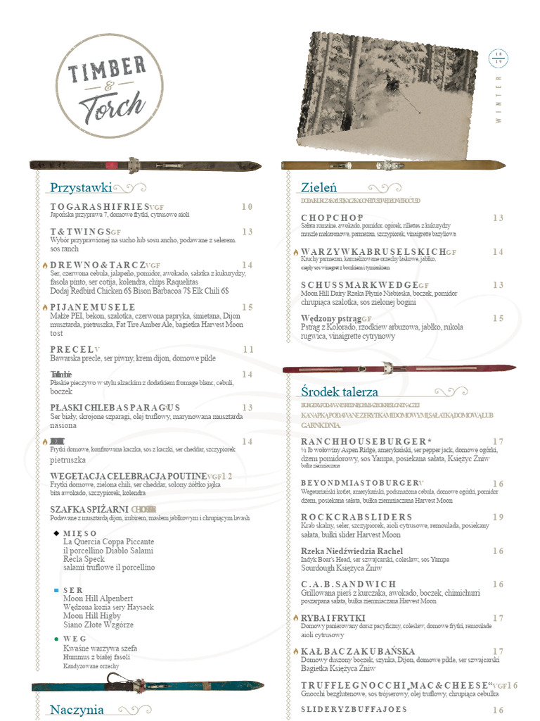 Menu Timber & Torch | PDF