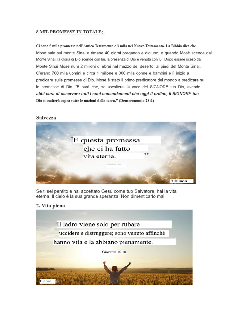 8 Mil Promesse in Totale | PDF
