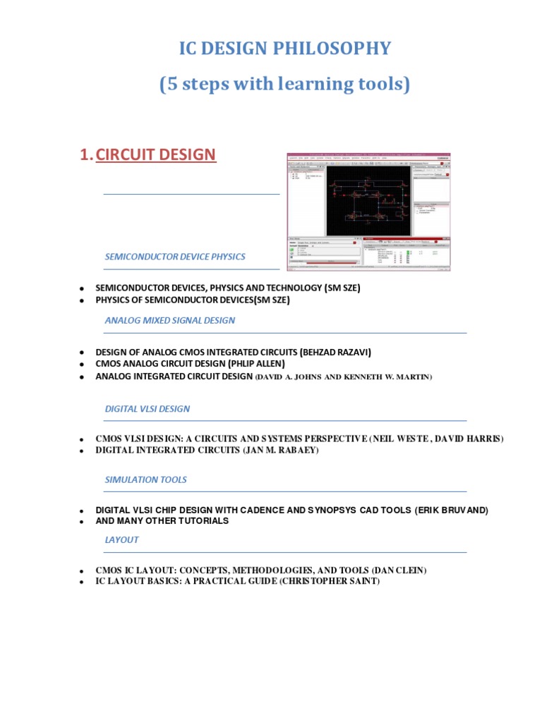 IC Design Philosophy and Methodologies | PDF | Integrated Circuit ...
