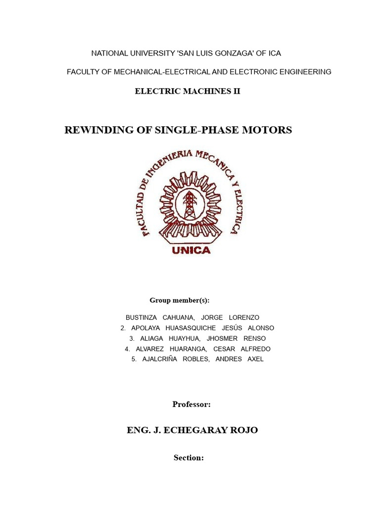 Rewinding Single-Phase Motors Guide | PDF | Electric Motor | Electrical ...