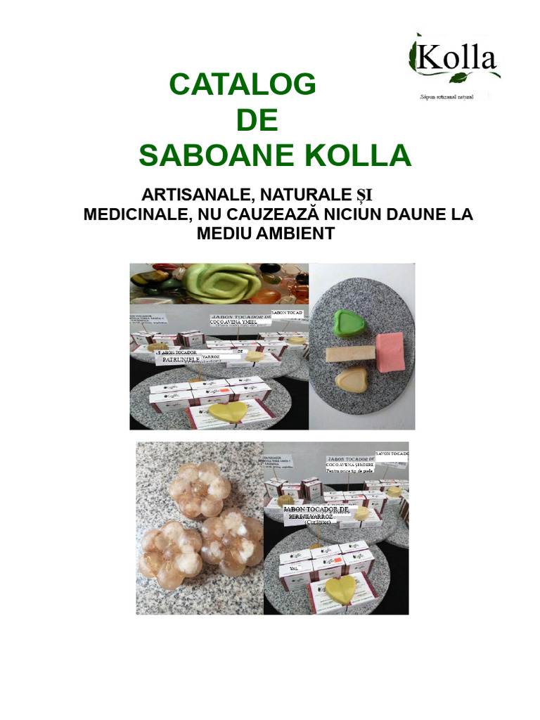 Catalog de Săpunuri Kolla | PDF