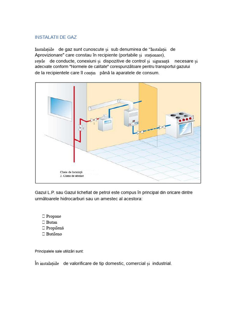 Instalații de Gaz | PDF