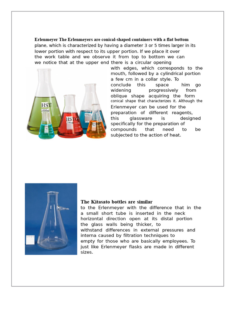 Types of Laboratory Glassware Explained | PDF | Chromatography | Microscope