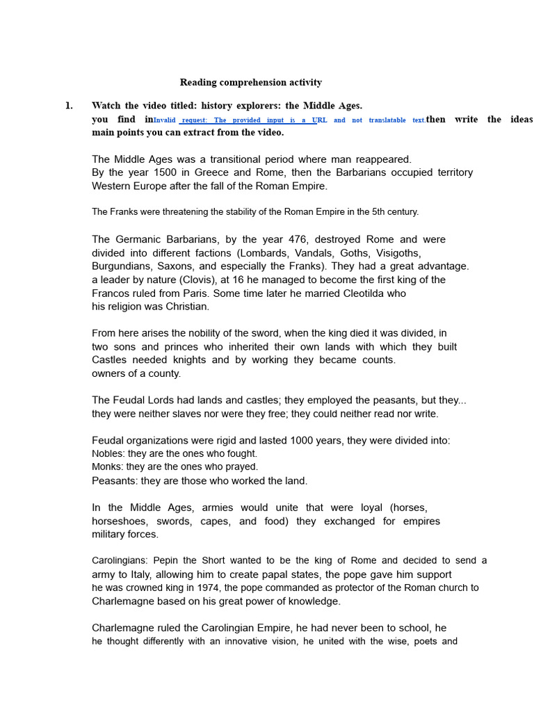 Middle Ages: Feudalism and Key Events | PDF | Feudalism | Charlemagne