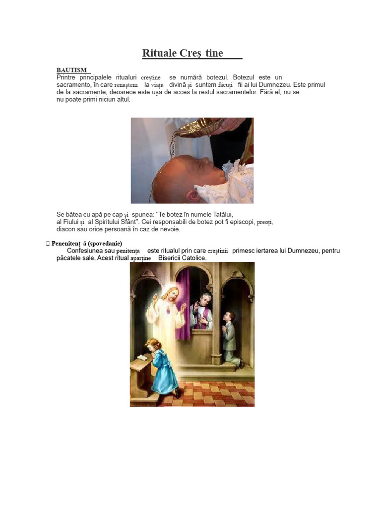 Ritualuri Ale Creștinismului | PDF