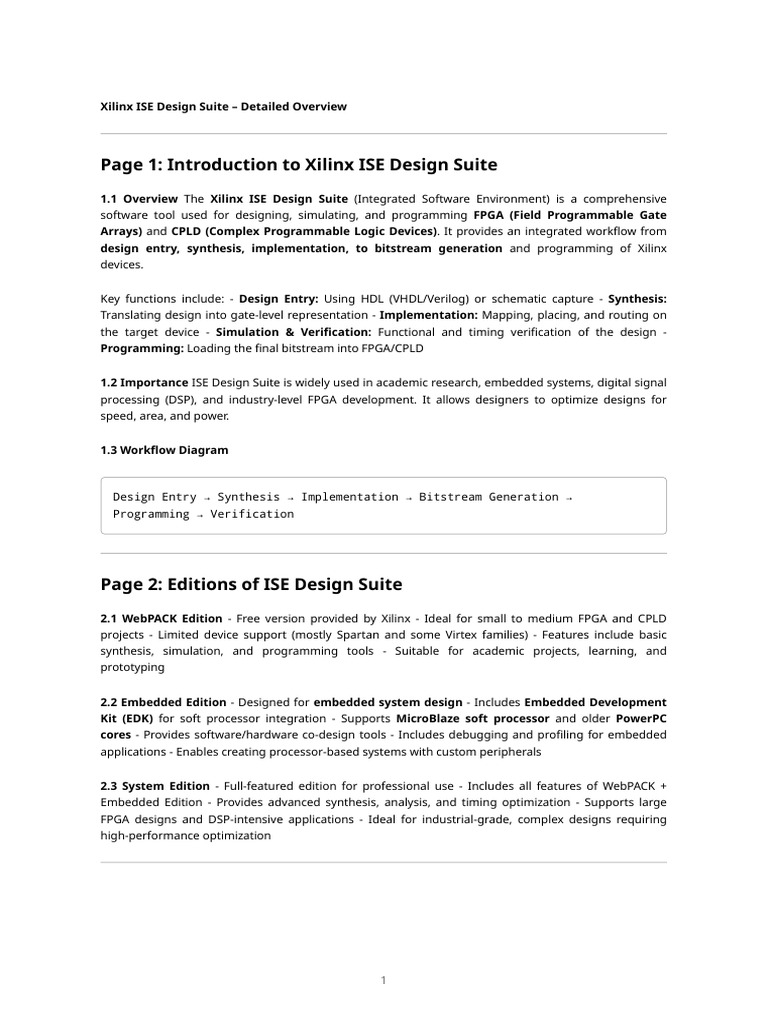 Overview of Xilinx ISE Design Suite | PDF | Field Programmable Gate ...
