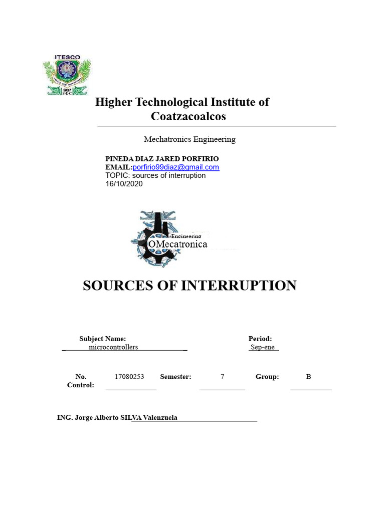 Understanding Interrupt Sources in Microcontrollers | PDF ...