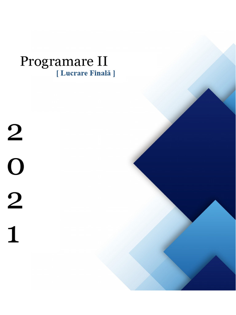 Uapa Programare Proiect Final | PDF