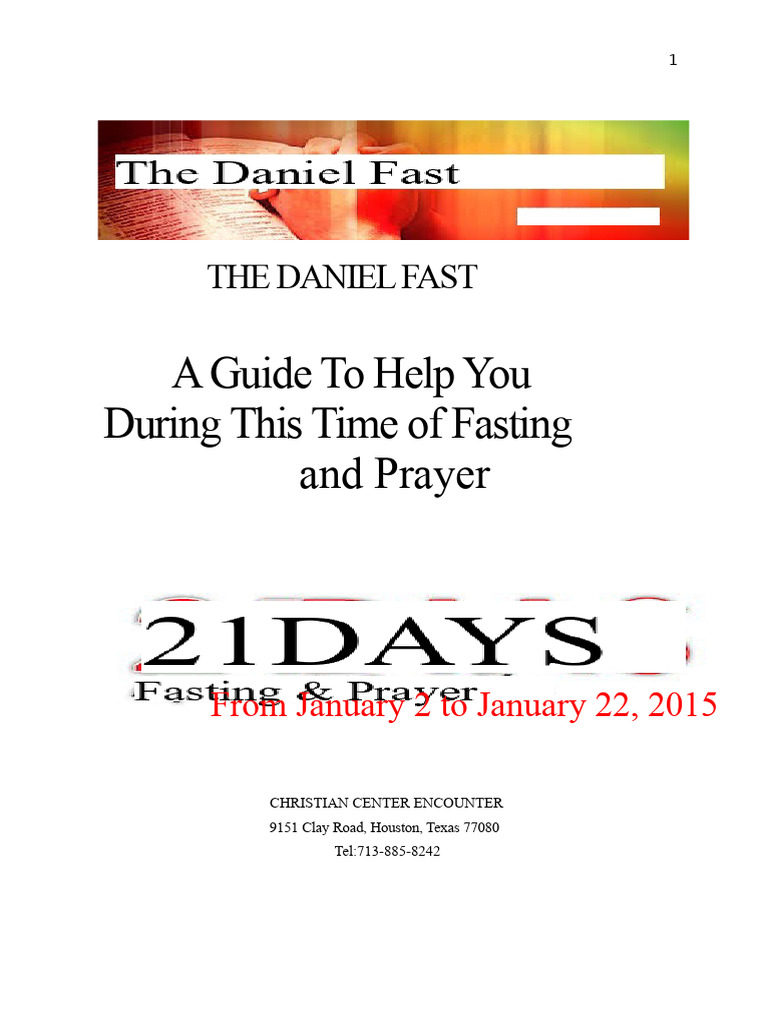 Daniel Fast Guide for Spiritual Growth | PDF | Prayer | Stock (Food)