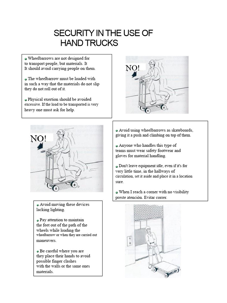 Correct Use of Manual Wheelbarrows | PDF