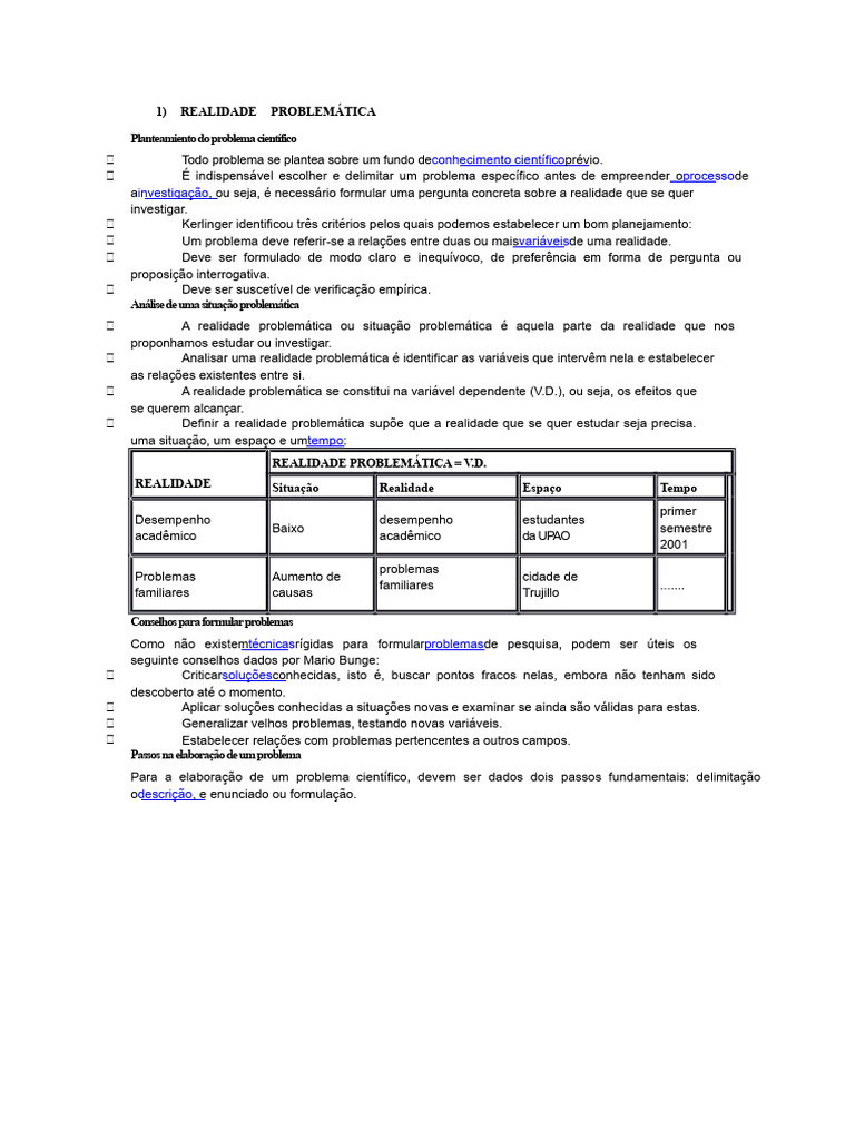 Como Delimitar um Problema de Pesquisa | PDF | Teoria | Conhecimento