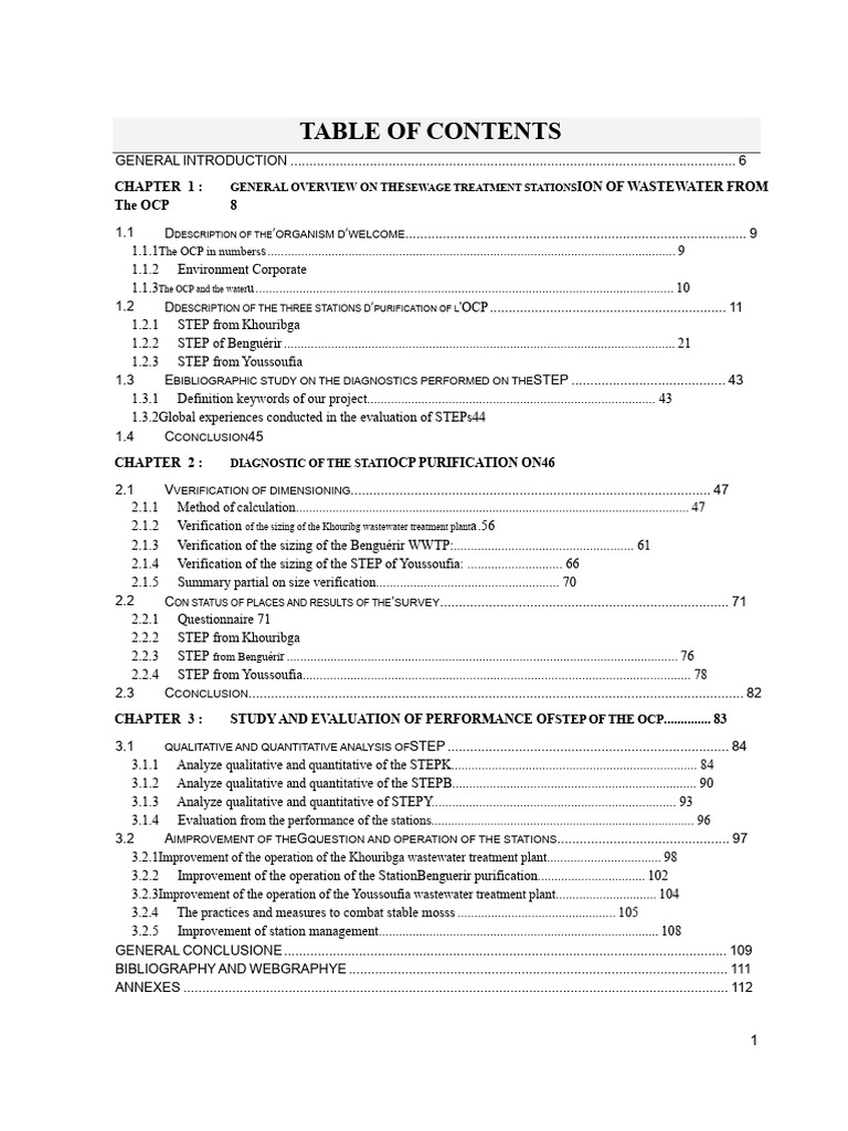 OCP Wastewater Treatment Stations Analysis | PDF | Sewage Treatment | Water