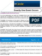 Probability Exactly One Event Occurs
