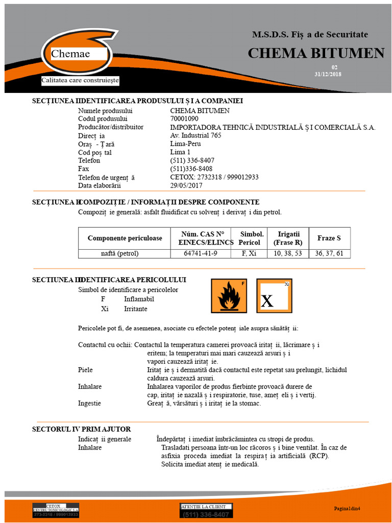 Chema Bitumen | PDF