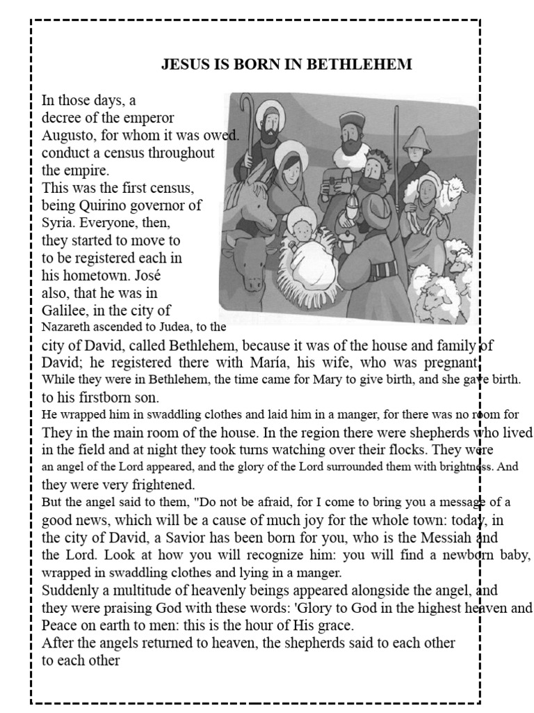 Birth of Jesus in Bethlehem Story | PDF | Jesus | Nativity Of Jesus