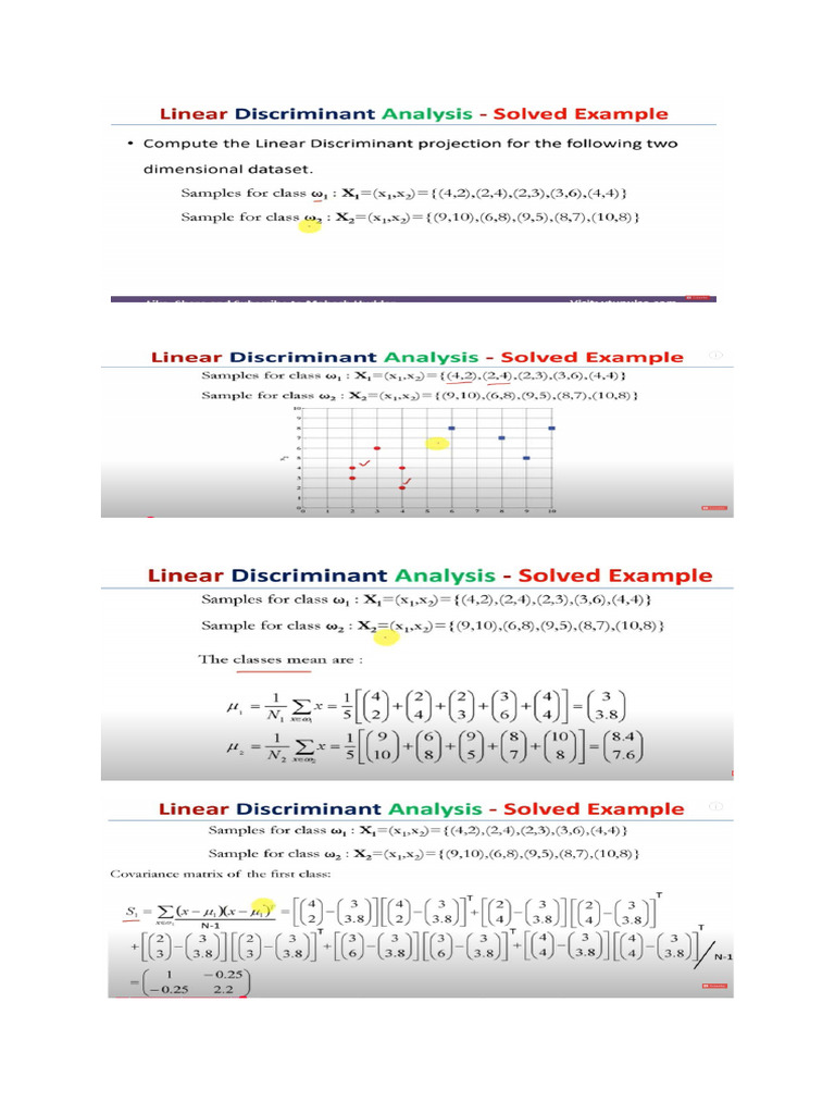 Linear Discriminant Analysis Explained | PDF