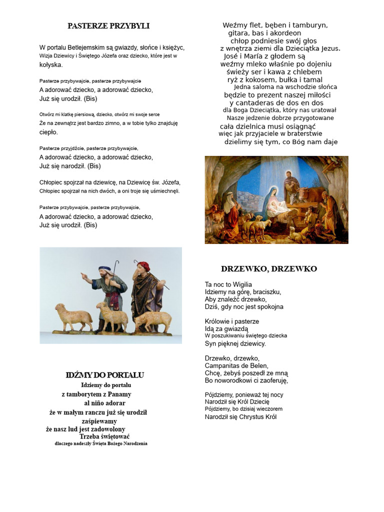 7 Kolęd Pastores Venid | PDF