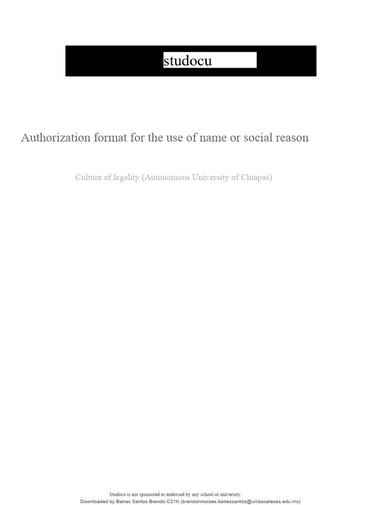 Authorization Format for Business Name Use | PDF | Lawsuit | Joint ...