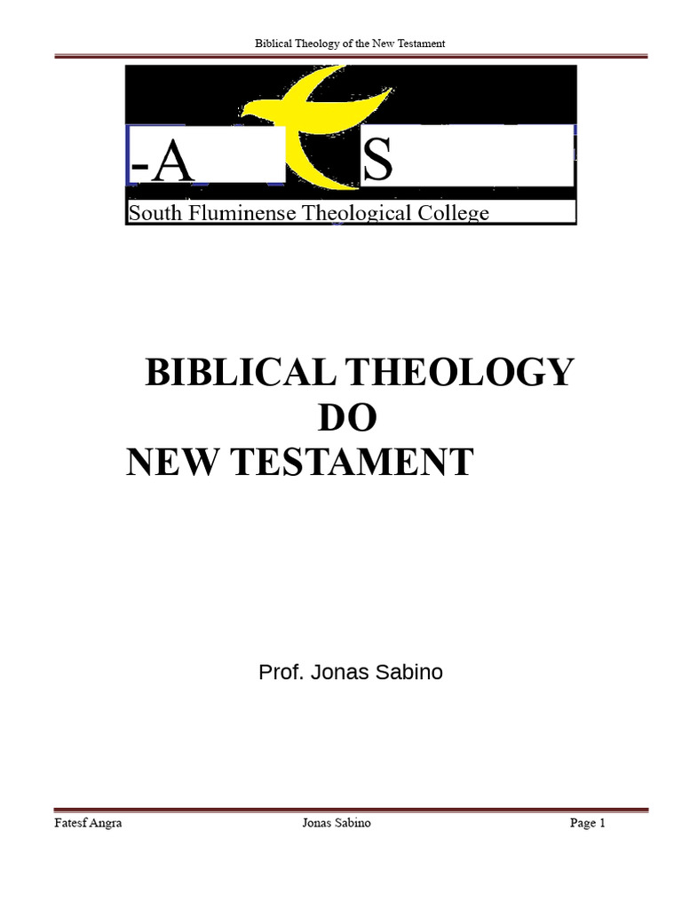 Biblical Theology of The New Testament Handbook | PDF | Acts Of The ...