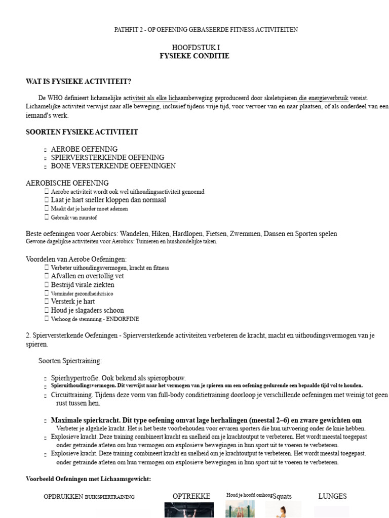 PATHFit 2 HOOFDSTUK 1 | PDF