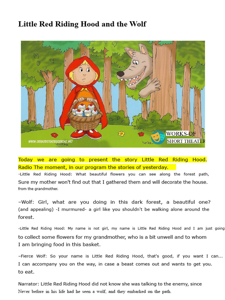 Little Red Riding Hood | PDF | Little Red Riding Hood | Fairy Tales