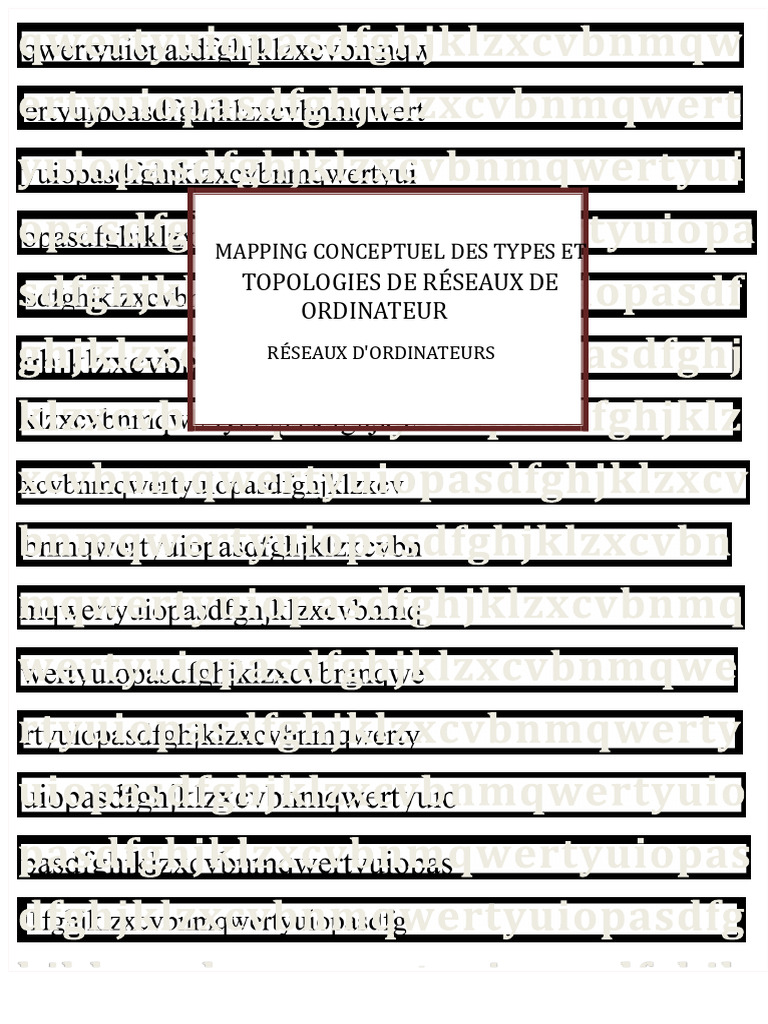 Carte Conceptuelle Classification Et Topologies Des Réseaux ...