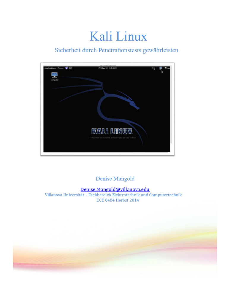 Kali Linux Penetration Testing | PDF