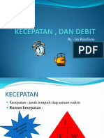 Kecepatan Dan Debit