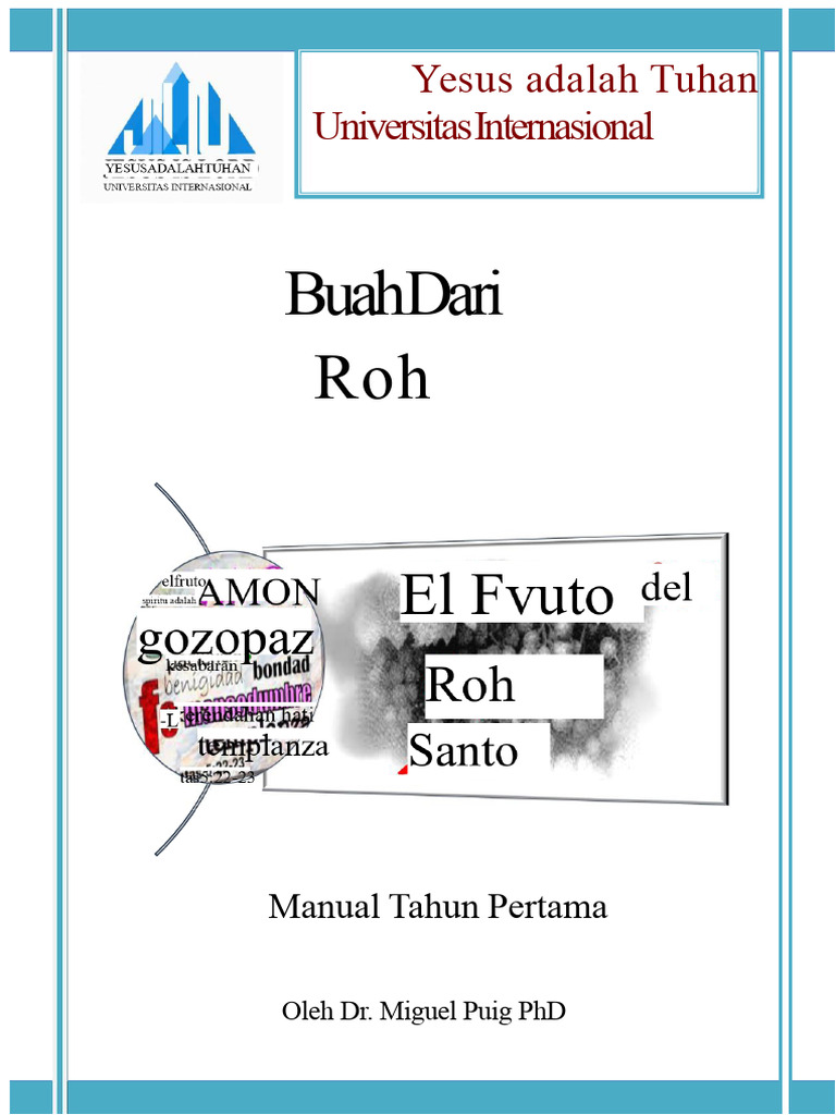 Buah Roh Kudus dalam Kehidupan Kristen | PDF