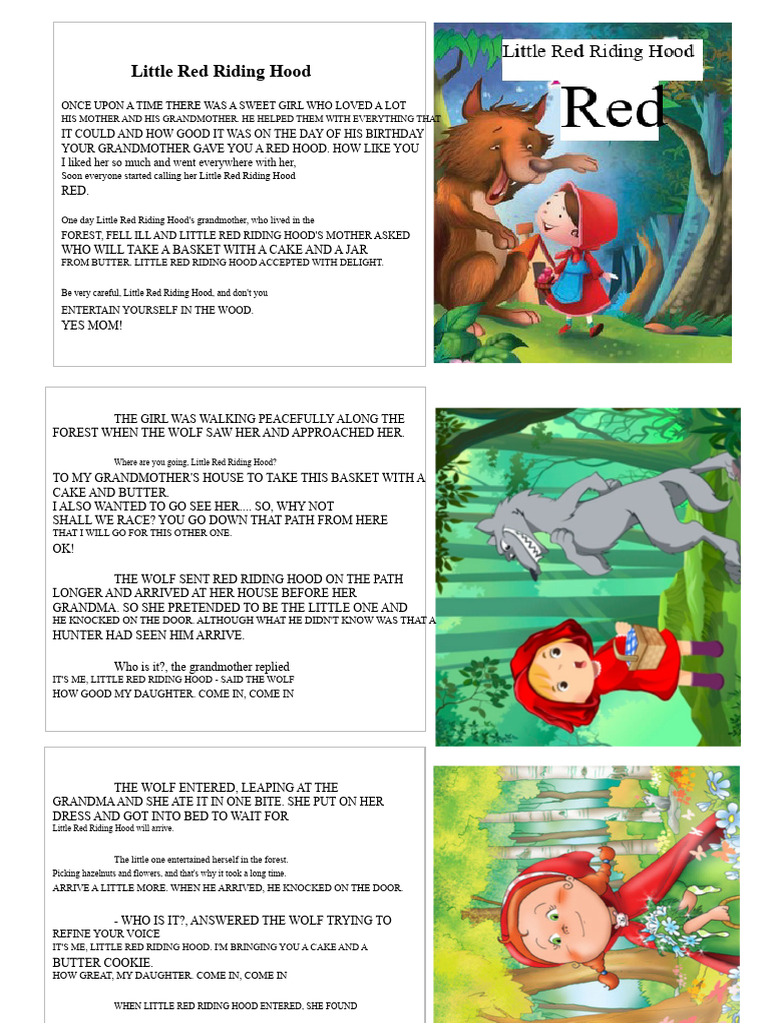 Little Red Riding Hood's Adventure | PDF | Little Red Riding Hood ...