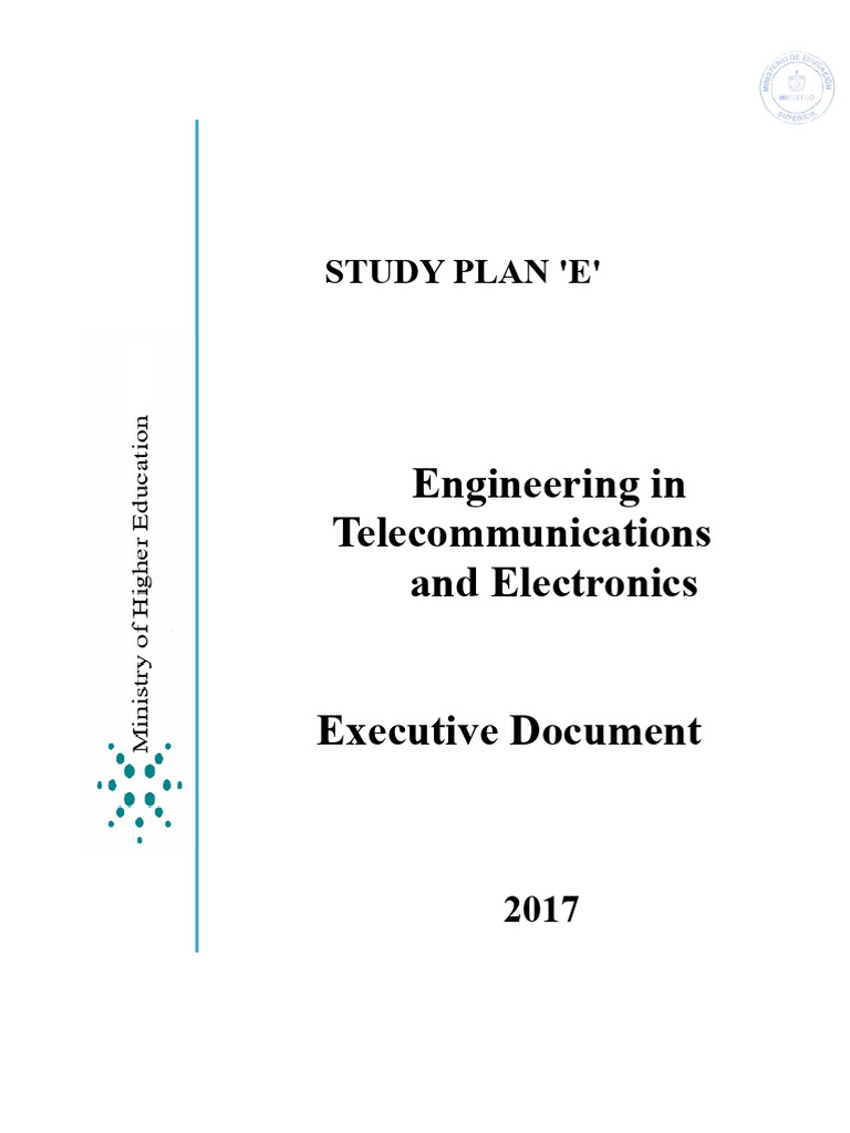 Plan E Engineering Telecommunications and Electronics | PDF | Integral ...