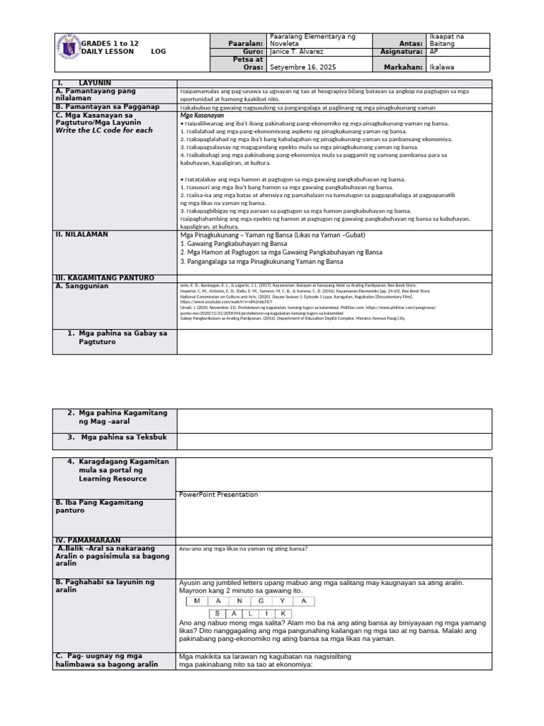 DLL Q1 W2 D3GMRC-janice | PDF