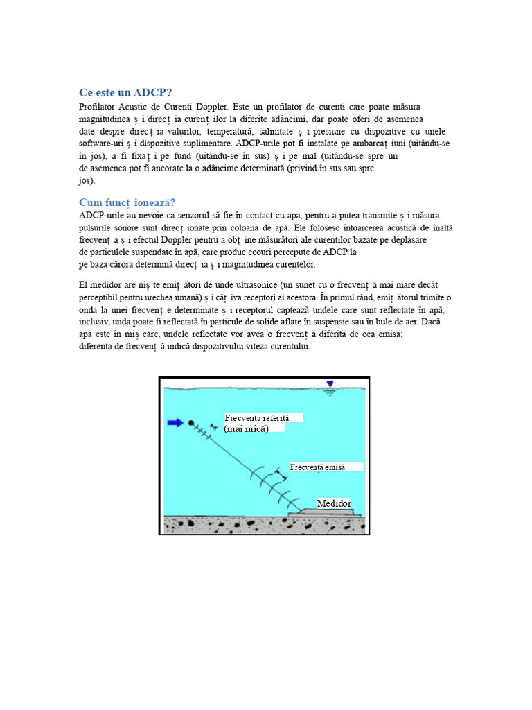 Ce Este Un ADCP | PDF