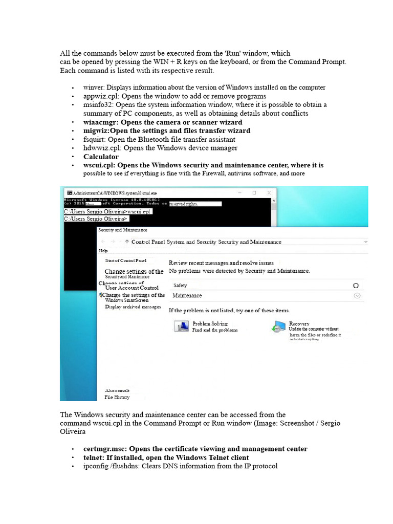 100 Windows 10 CMD Commands | PDF | Microsoft Windows | Windows Registry
