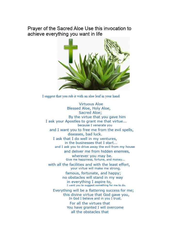 Sacred Prayers for Protection and Prosperity | PDF | God The Father ...