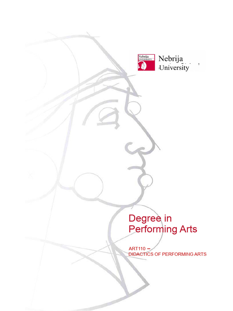 Didactics of Performing Arts Course Overview | PDF | Pedagogy | Knowledge