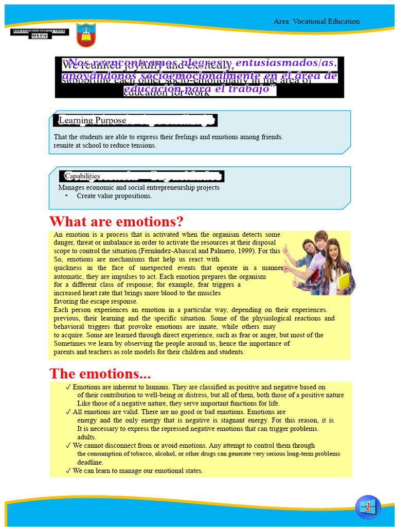 Understanding and Managing Emotions | PDF | Emotions | Fear