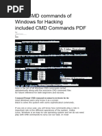 A-Z Windows CMD Commands List PDF | PDF | Computer File | Windows Registry