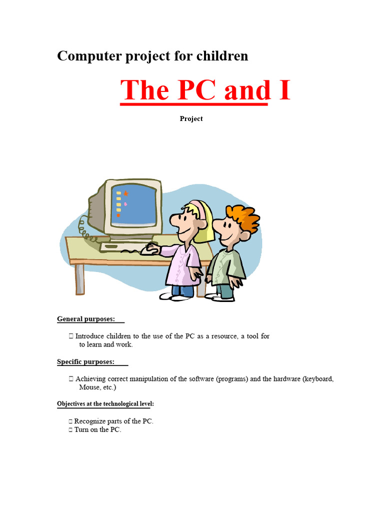 Computer project for children | PDF | Learning | Personal Computers
