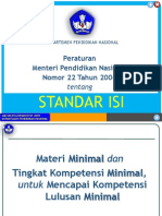 1Permendiknas No. 22 Tahun 2006 Standar Isi