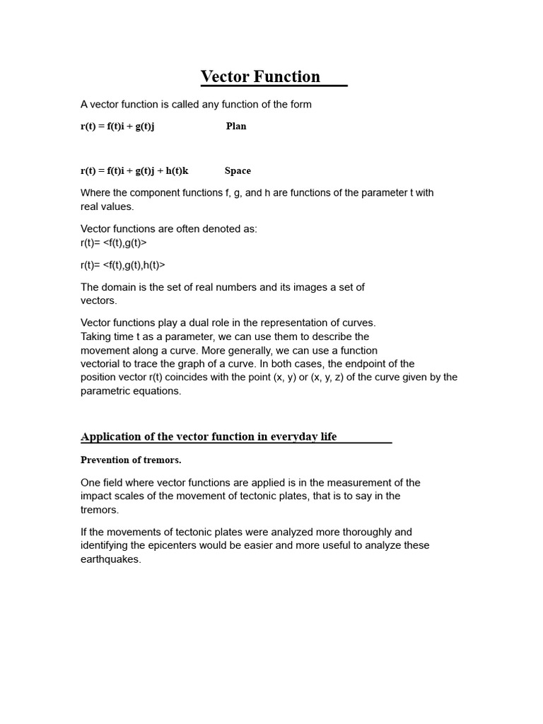 1.applications of The Vector Function | PDF | Elasticity (Economics ...