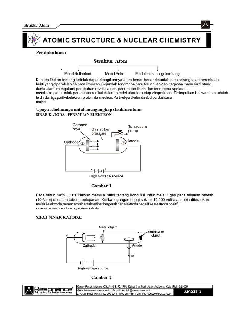 Struktur Atom: Elektron dan Proton | PDF