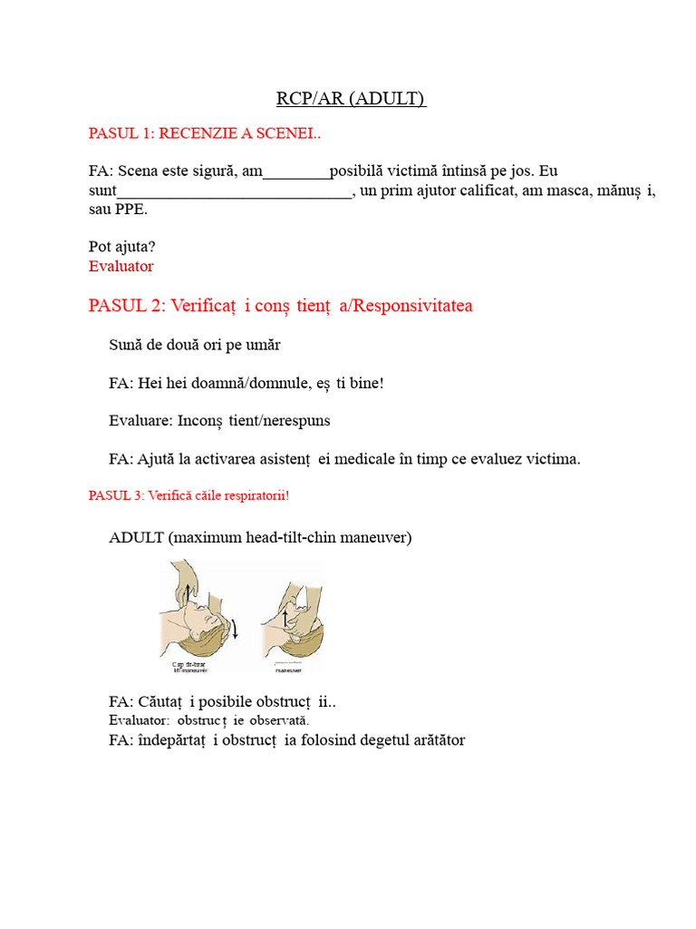 Script de RCP | PDF