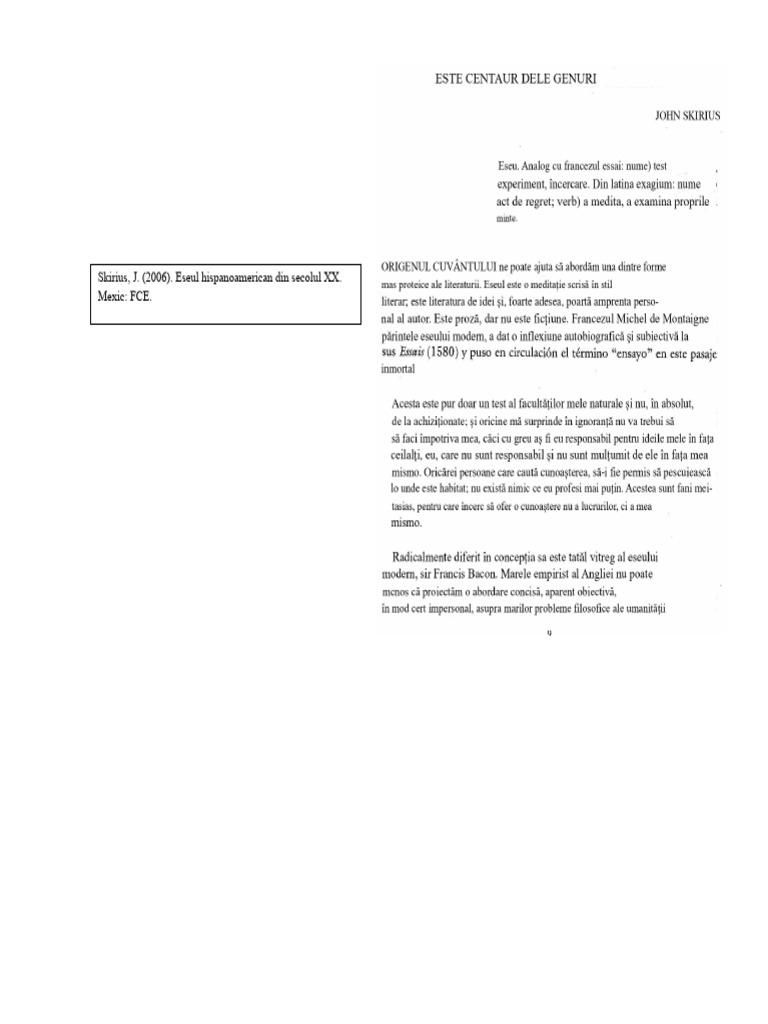 Acest Centaur Al Genurilor - John Skirius PDF | PDF