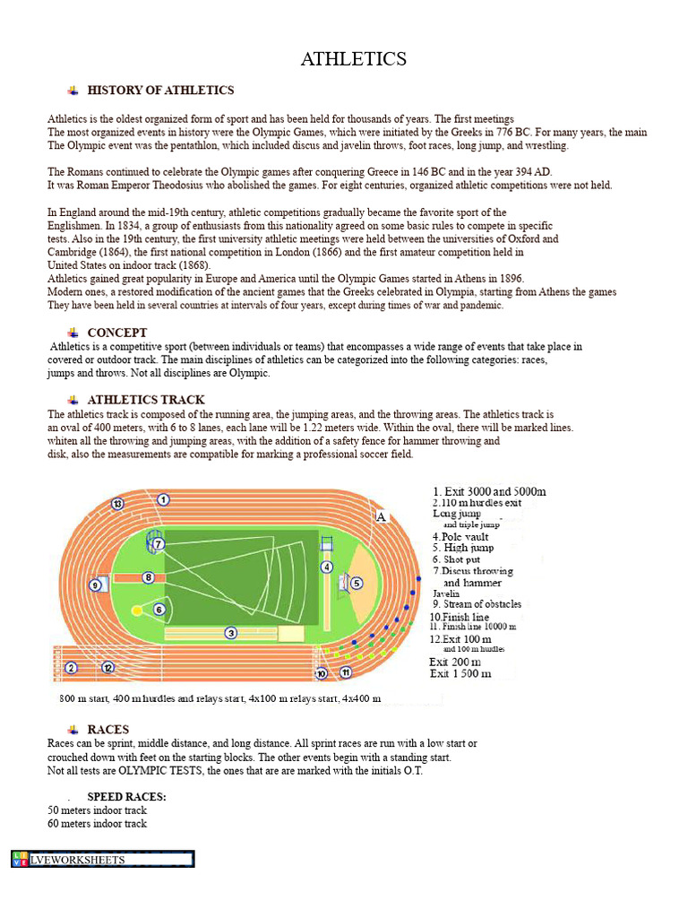 History and Overview of Athletics | PDF | Track And Field | Sports