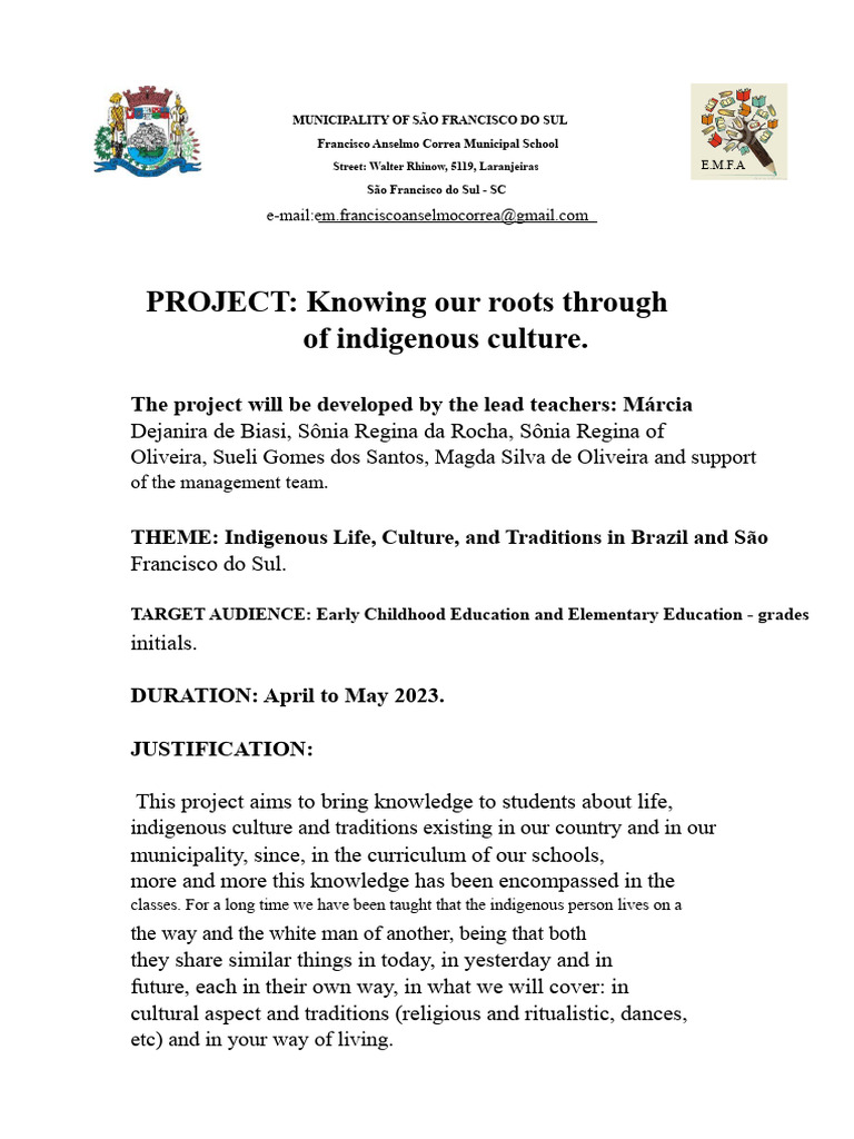 PROJECT Indigenous Culture Ok | PDF | Learning