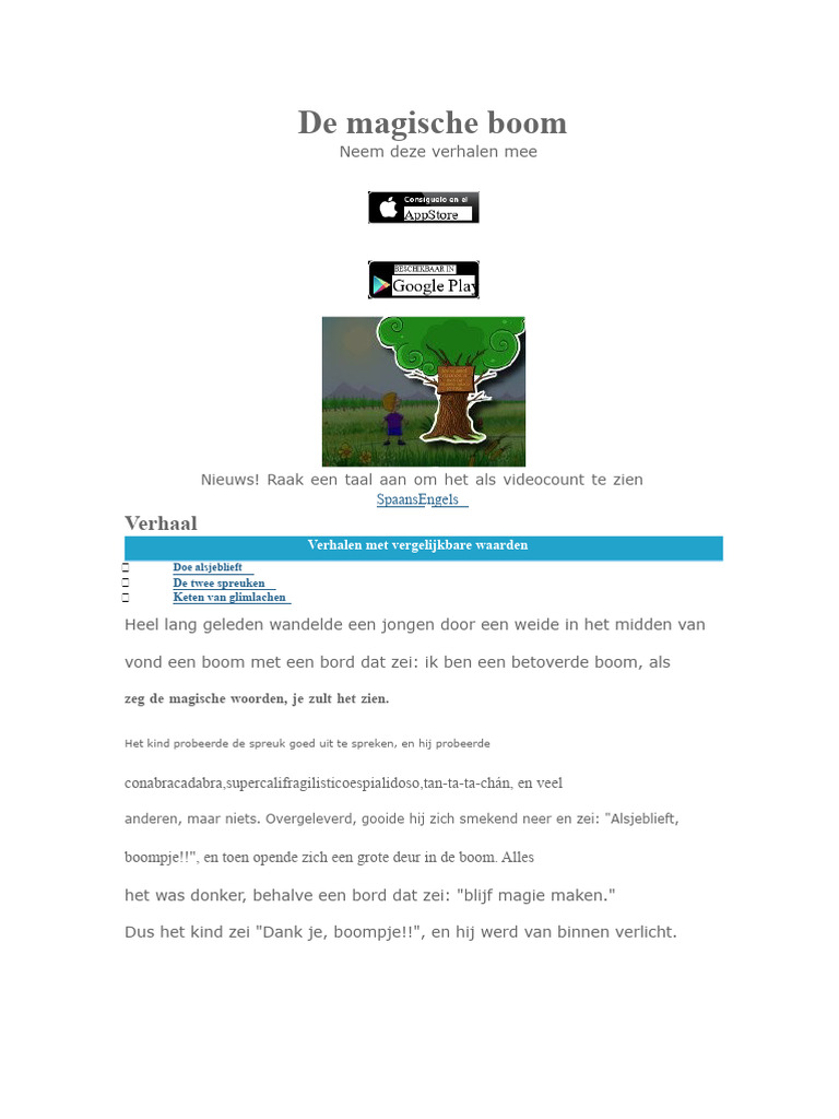 De Magische Boom | PDF