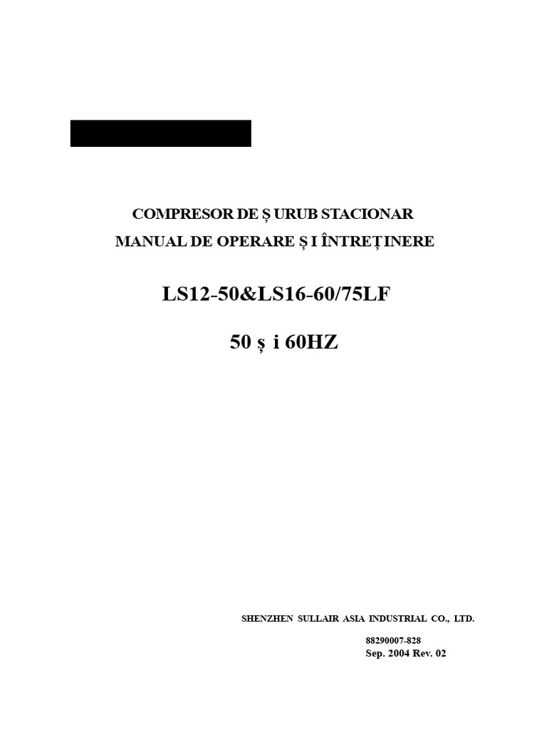 Compresor Sullair | PDF