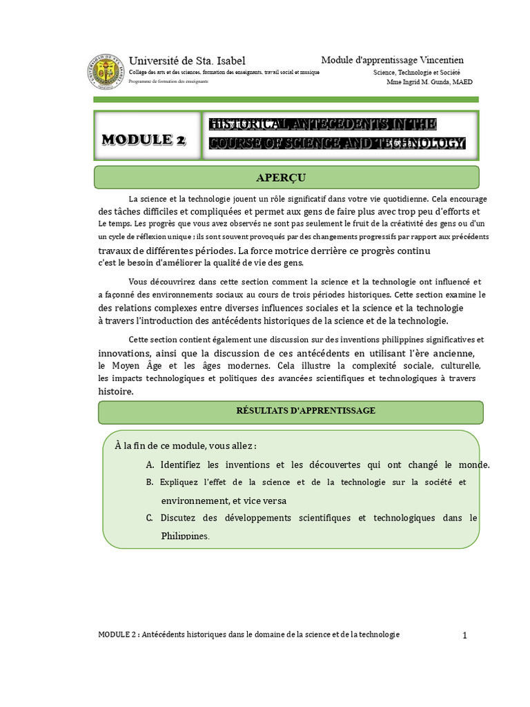Histoire de la science et technologie aux PH | PDF | Écriture | Science